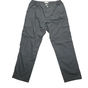 5.11 Tactical Pro Pants Mens 40x34 Black Rip Stop Cargo Utility Workwear